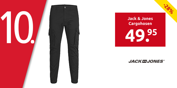 Jack & Jones Cargohosen für Herren, schwarz