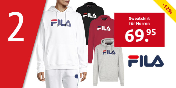 FILA Sweatshirt für Herren «Barumi», schwarz