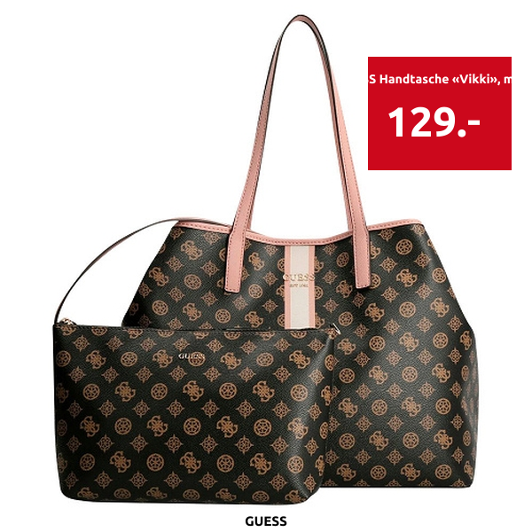 GUESS Handtasche «Vikki», mokka
