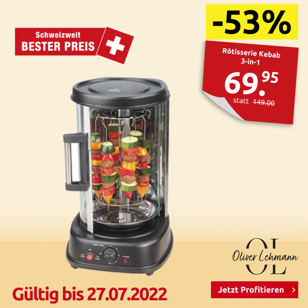 Olivier Lehmann Rôtisserie Kebab 3-in-1, Volumen 21 l