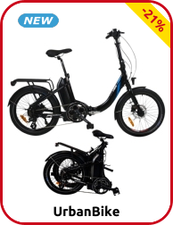 UrbanBike Elektrovelo «Mini», schwarz