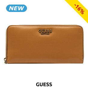 GUESS Portemonnaie «Laurel», braun