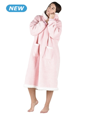 Oversize-Pullover, rosa