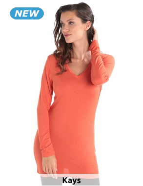 Tunika aus Jersey, orange