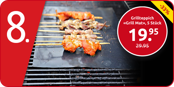Grillteppich «Grill Mat», 5 Stück