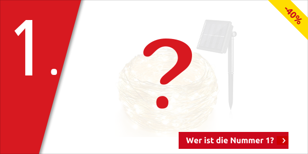 Solar-LED Lichterkette, 32 m, warmweiss