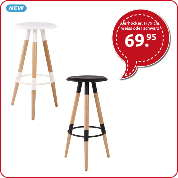 Barhocker, H 79 cm, 