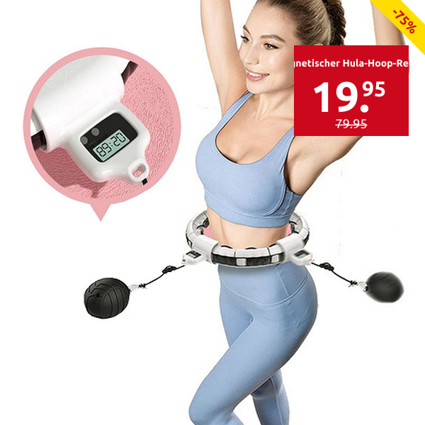 Magnetischer Hula-Hoop-Reifen für Taillenumfang Ø 60-115 cm