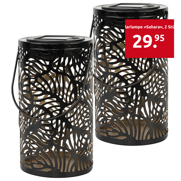 Solarlampe «Sahara», 2 Stück