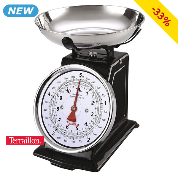 Terraillon Küchenwaage «Trad 500», schwarz