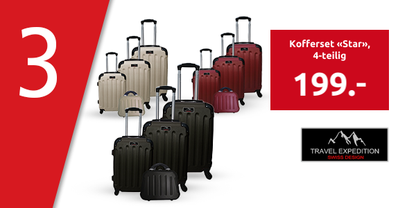TRAVEL EXPEDITION Kofferset «Star», 4-teilig