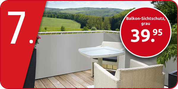 Balkon-Sichtschutz, grau