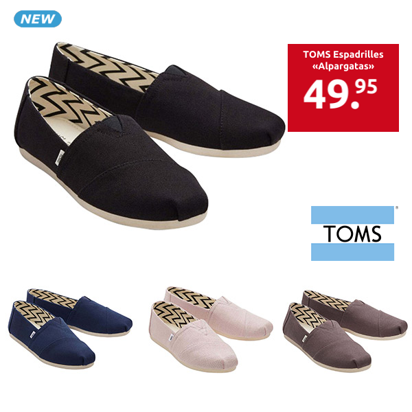 TOMS Espadrilles «Alpargatas», schwarz