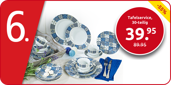 Tafelservice «Lisbonne», 30-teilig