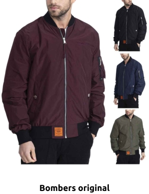 BOMBERS ORIGINAL Bomberjacke «MA1-M», weinrot