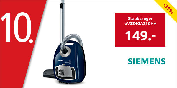 SIEMENS Staubsauger «VSZ4GA33CH», blau