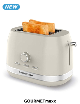 GOURMETmaxx Toaster, 800 W, vanille