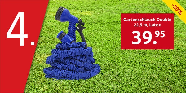 Gartenschlauch Double 22,5 m, Latex