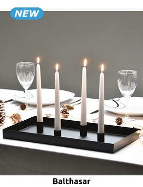Balthasar Magnetischer Kerzenhalter, modulierbar, L 42 x B 22 cm