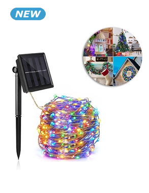 Solar-Girlande «Polaris», 300 LEDs, 32 m