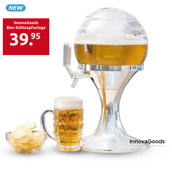 InnovaGoods Bier-Kühlzapfanlage, 3,5 l