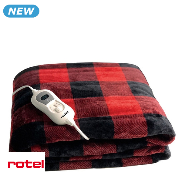 Rotel Heizdecke «Fliesen», schwarz/rot