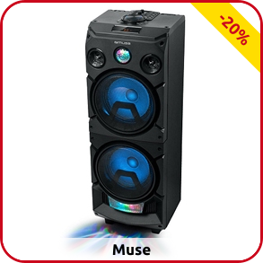 Muse Grosser Lautsprecher Bluetooth «Partybox», H 83,5 cm