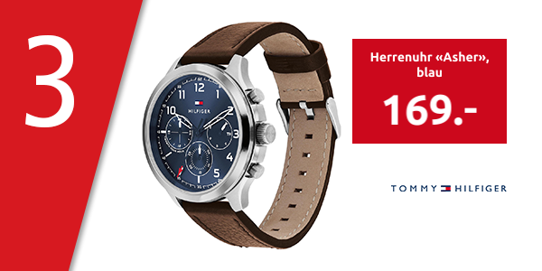 TOMMY HILFIGER Herrenuhr «Asher», blau