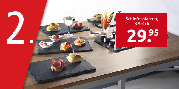 Schieferplatten, 6 Stück