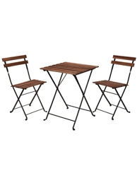 Klapptisch + 2 Stühle, «Woody»