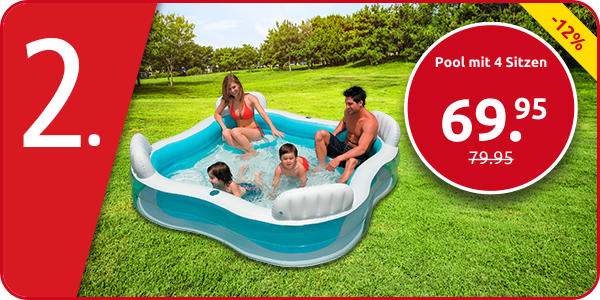 Pool mit 4 Sitzen