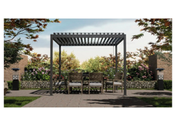 Pergola Basis Pfostenstärke 8,8 x 8,8 cm 300 x 360 cm anthrazit