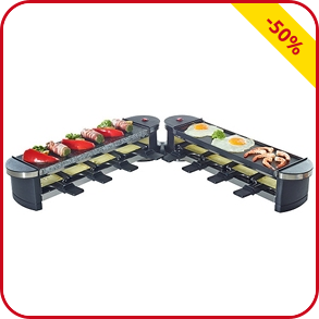 Raclettegerät/Drehgrill 3 in 1