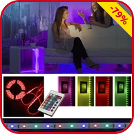 Extraflaches LED-Band mit Lichteffekten, 180 LEDs