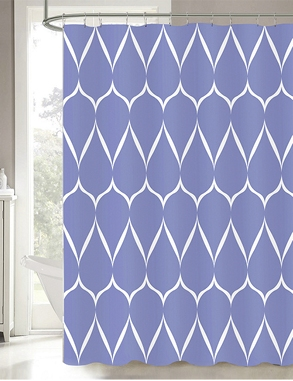 Duschvorhang «Avallon», 180 x 180 cm, bleu