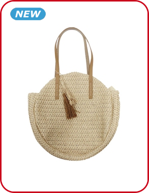 Strandtasche Papierstroh, «Antlantique naturelle», creme