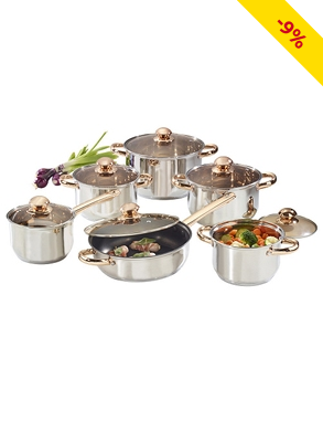 Kochtopf-Set «Cuivre», 12-teilig