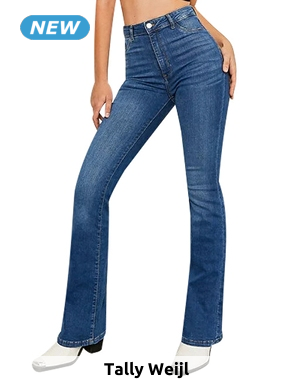 Tally Weijl Jeans im Schlaghosen-Stil, blau