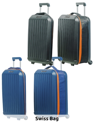 Swiss Bag Koffer «Trolley Cabine Easyjet», zusammenklappbar, blau