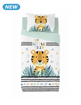 Garnitur «My little tiger», 160 x 210 cm + 65 x 100 cm
