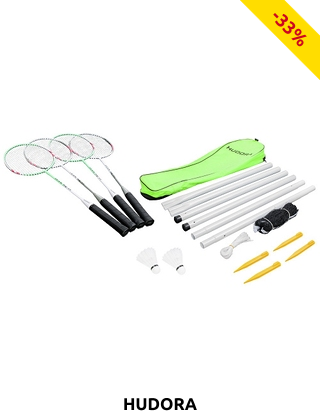 Hudora Badminton-Set «Family», 18-teilig, für 2 bis 4 Personen