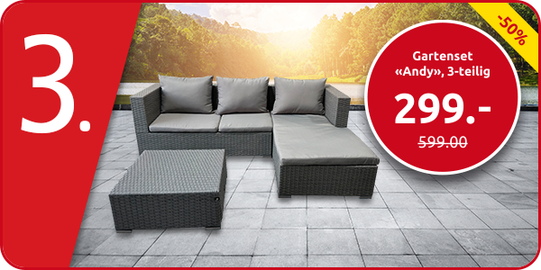 Gartenset «Andy», 3-teilig