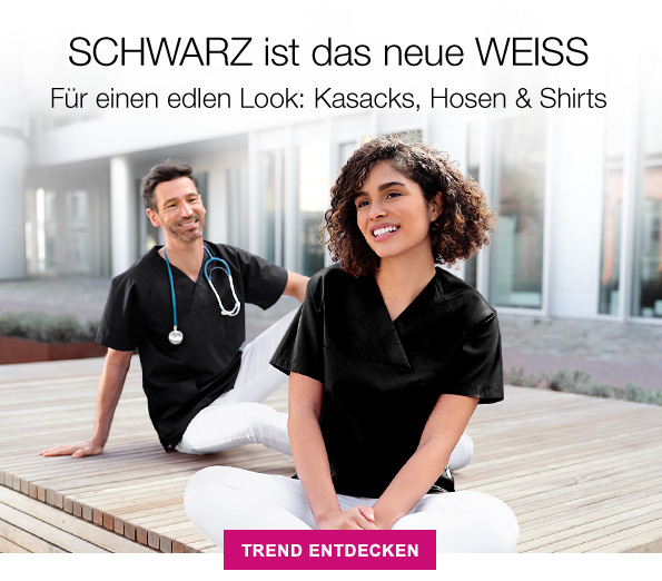 SCHWARZ ist das neue WEISS | Für einen edlen Look: Kasacks, Hosen & Shirts