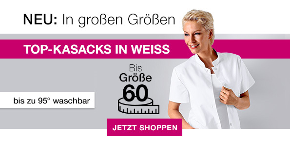 NEU: In großen Größen - TOP-KASACKS IN WEISS