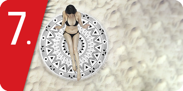 Strandtuch rund «Ethno», Ø 150 cm