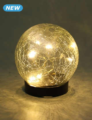 LED-Solarlampe «Crackle Ball»