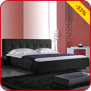 Polsterbett «VIP», 140 x 200, schwarz