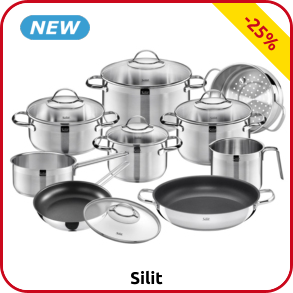 Kochgeschirr Silit, 9-teiliges Set