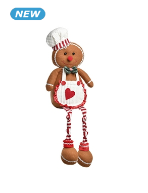 Lebkuchenfigur «Gingerbread», beschwert, H 42 cm