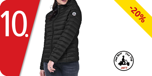 JOTT Damendaunenjacke «Cloe» mit Kapuze, schwarz